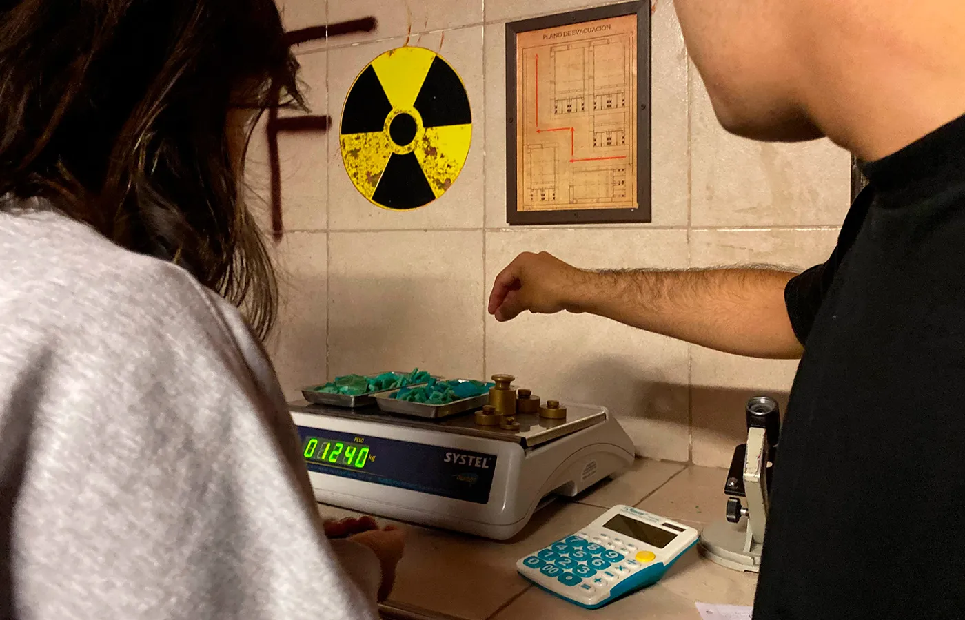 Sala de control del laboratorio